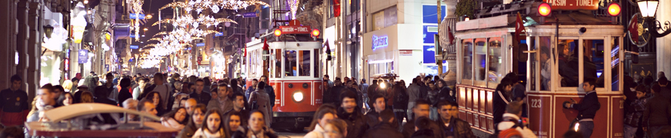 Istanbul Istiklal street and its historical Tramways……